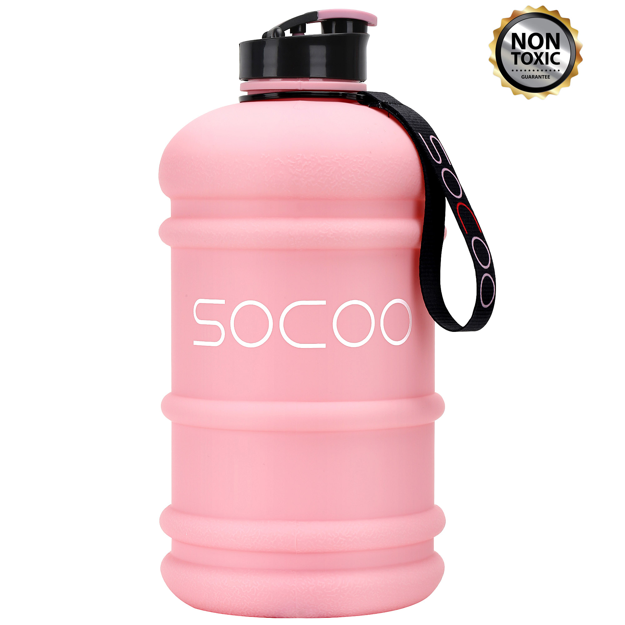 SOCOO 2.2L/ 73OZ Tritan Dishwasher Safe Water Bottle BPA Free Durable