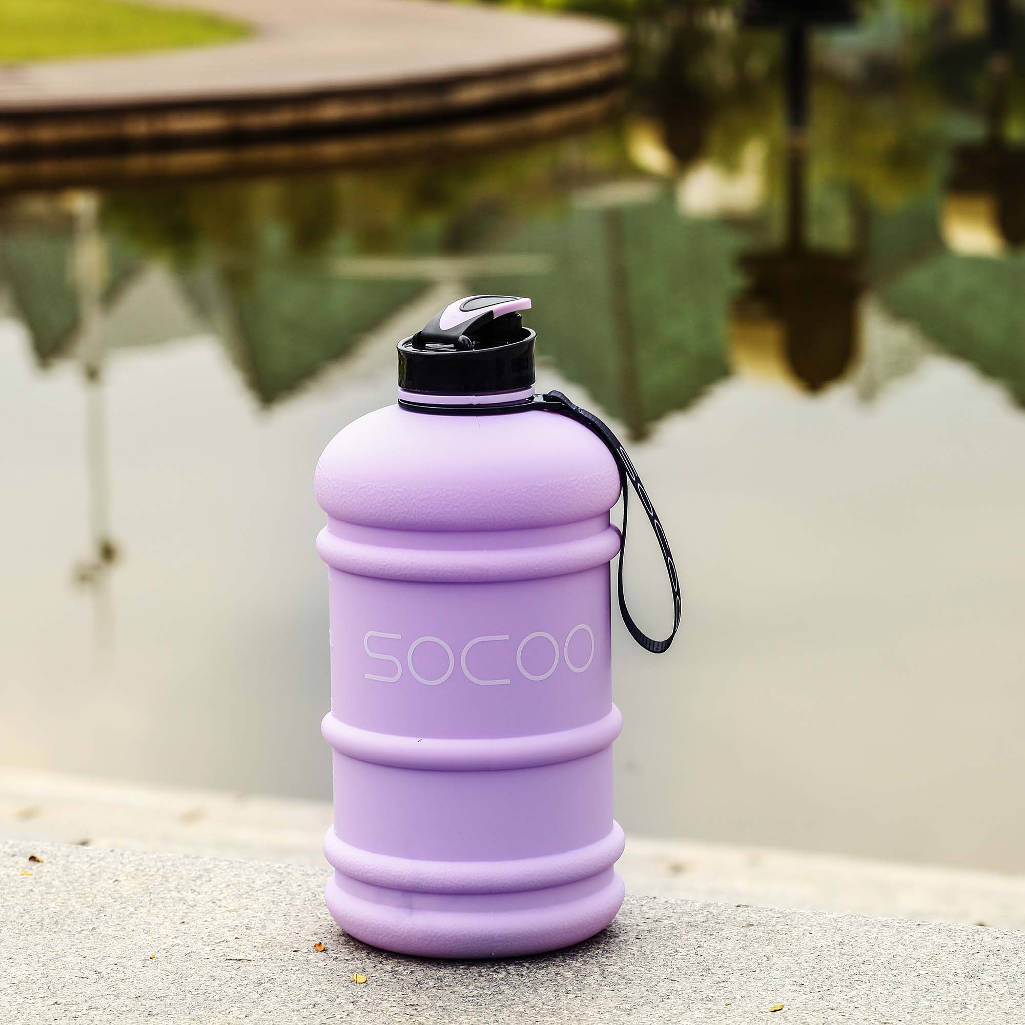 SOCOO 2.2L/ 73 OZ Water Bottle - Light Purple