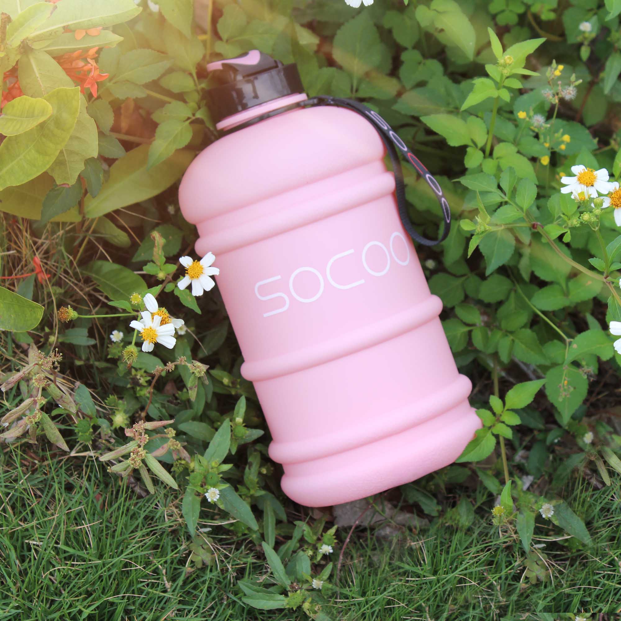 FUNUS Big Water Bottle BPA Free Half Gallon Water Bottle Jug Reusable Water  Bottle for Men Women Fitness Sports Gym Outdoor (Rose/Purple Gradient)