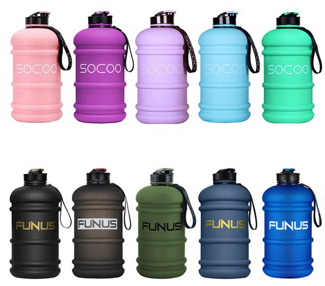 FUNUS Big Water Bottle BPA Free Half Gallon Water Bottle Jug Reusable Water  Bottle for Men Women Fitness Sports Gym Outdoor (Rose/Purple Gradient)