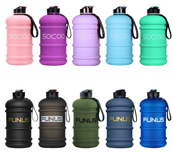 FUNUS Big Water Bottle BPA Free Half Gallon Water Bottle Jug Reusable Water  Bottle for Men Women Fitness Sports Gym Outdoor (Rose/Purple Gradient) –  SOCOO