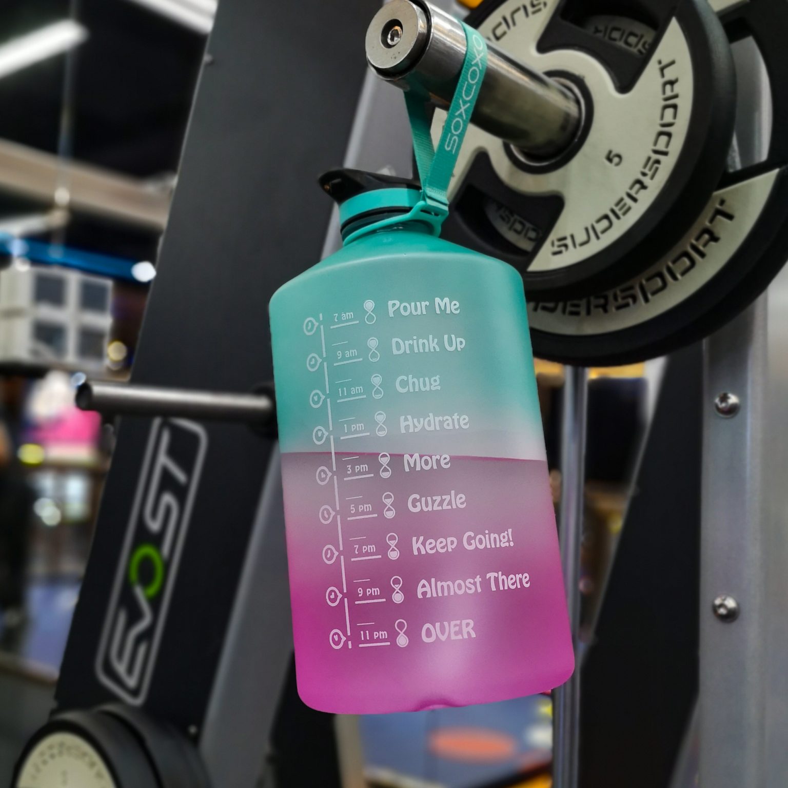 SOXCOXO 1 Gallon Water Bottle with Straw,BPA Free Large Gallon Water